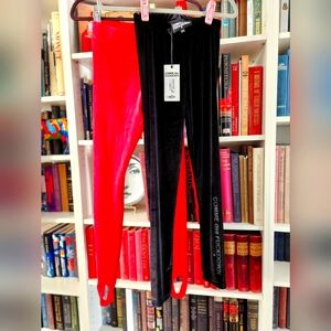 Comme des Fuckdown And Juicy Couture Velour Legging Size Small